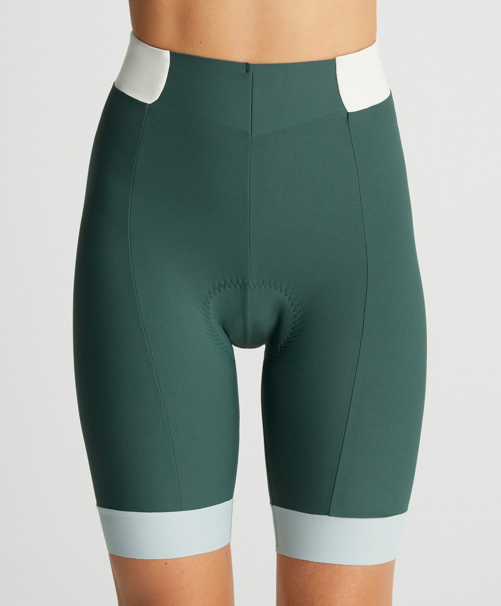 Oysho 20cm Cycling Shorts Grønn | JIHK30482