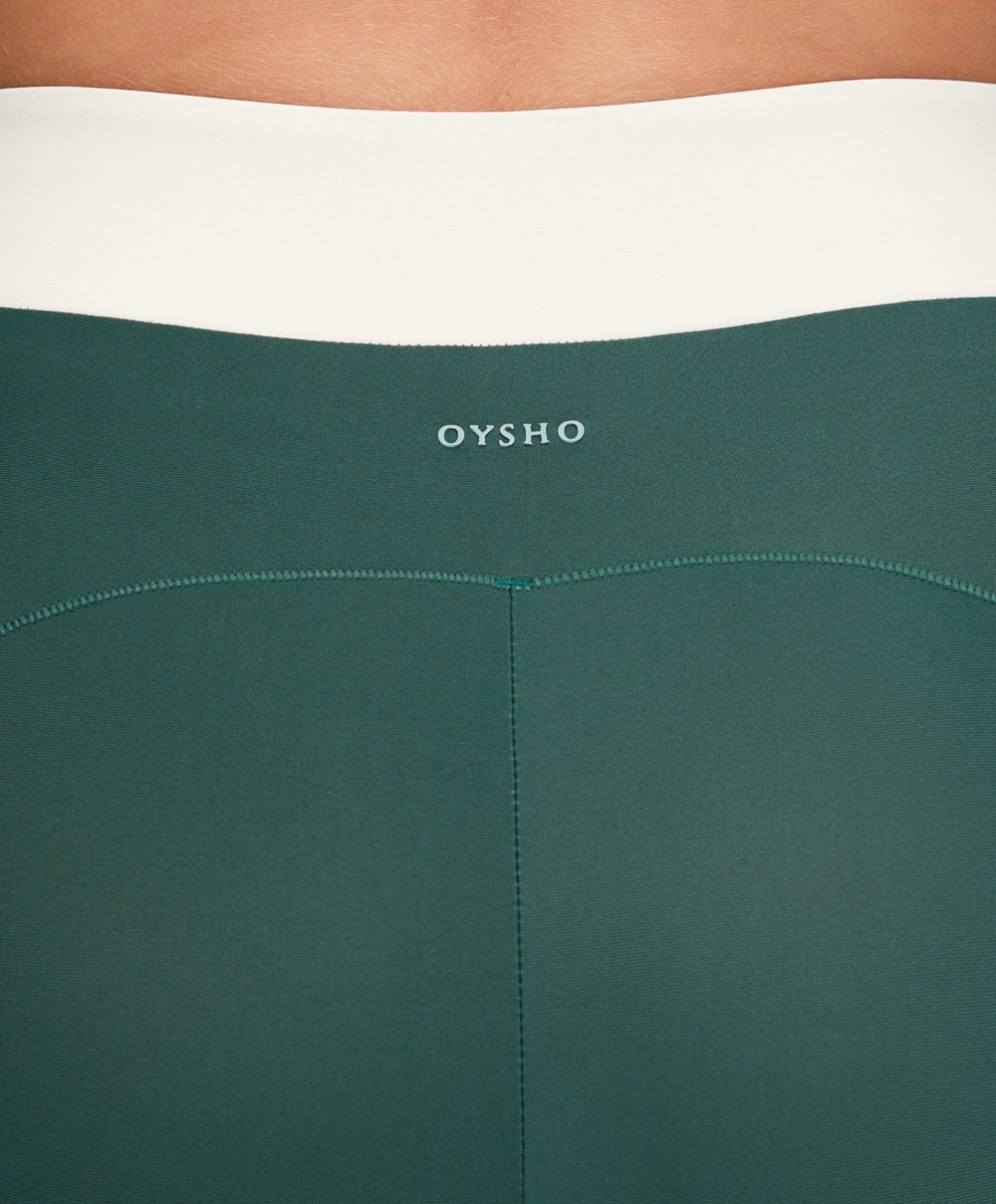 Oysho 20cm Cycling Shorts Grønn | JIHK30482