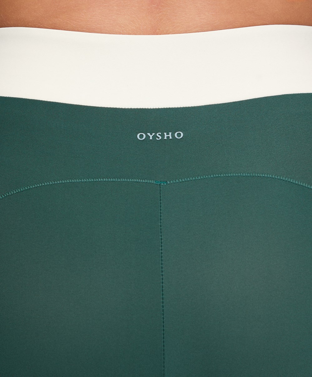 Oysho 20cm Cycling Shorts Grønn | UGCZ43985