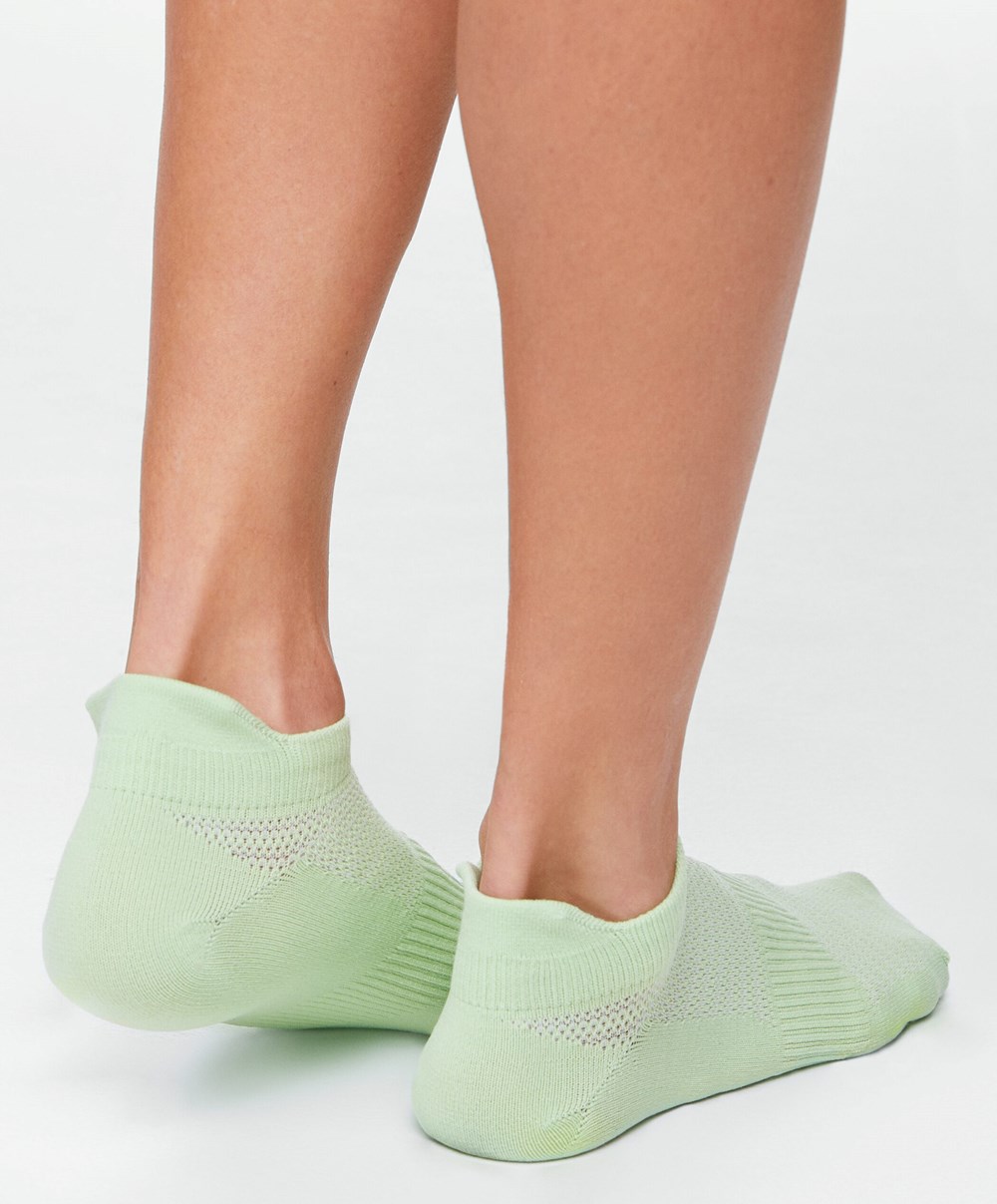 Oysho 3 Pairs Of Polyamide Sports Sneaker Socks Mint | KJNI23946