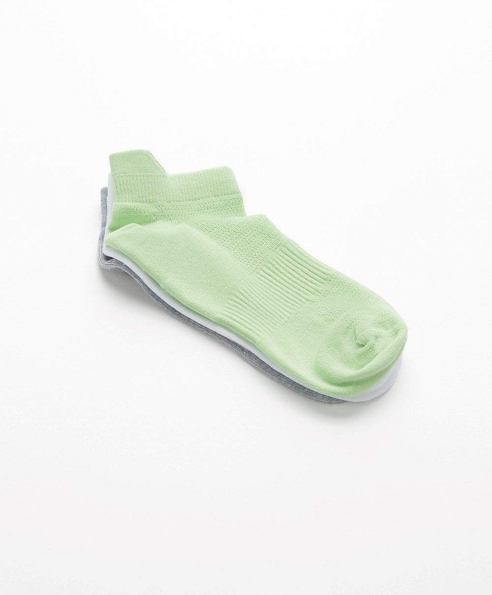 Oysho 3 Pairs Of Polyamide Sports Sneaker Socks Mint | KJNI23946