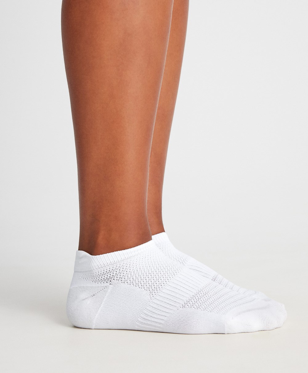 Oysho 3 Pairs Of Polyamide Sports Sneaker Socks Hvite | PYMC73925