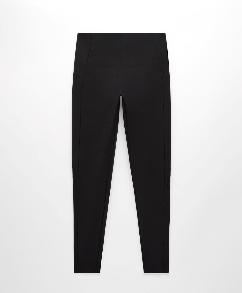 Oysho 65cm Cut-out Compressive Ankle-length Leggings Svarte | GMFH89523