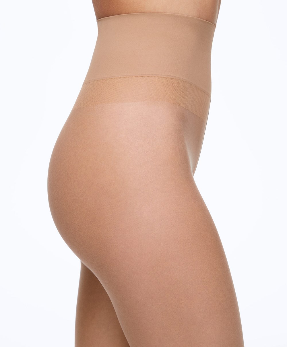 Oysho 8 Denier Komfort Tights Beige | OLID62514