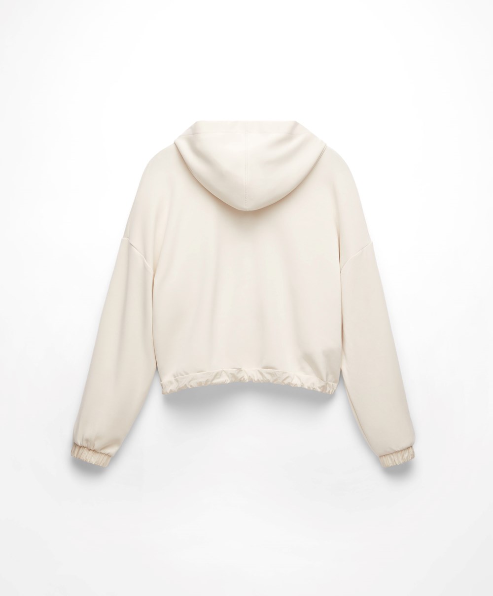 Oysho Adjustable Modal Sweatshirt Stone | ZMNC28631