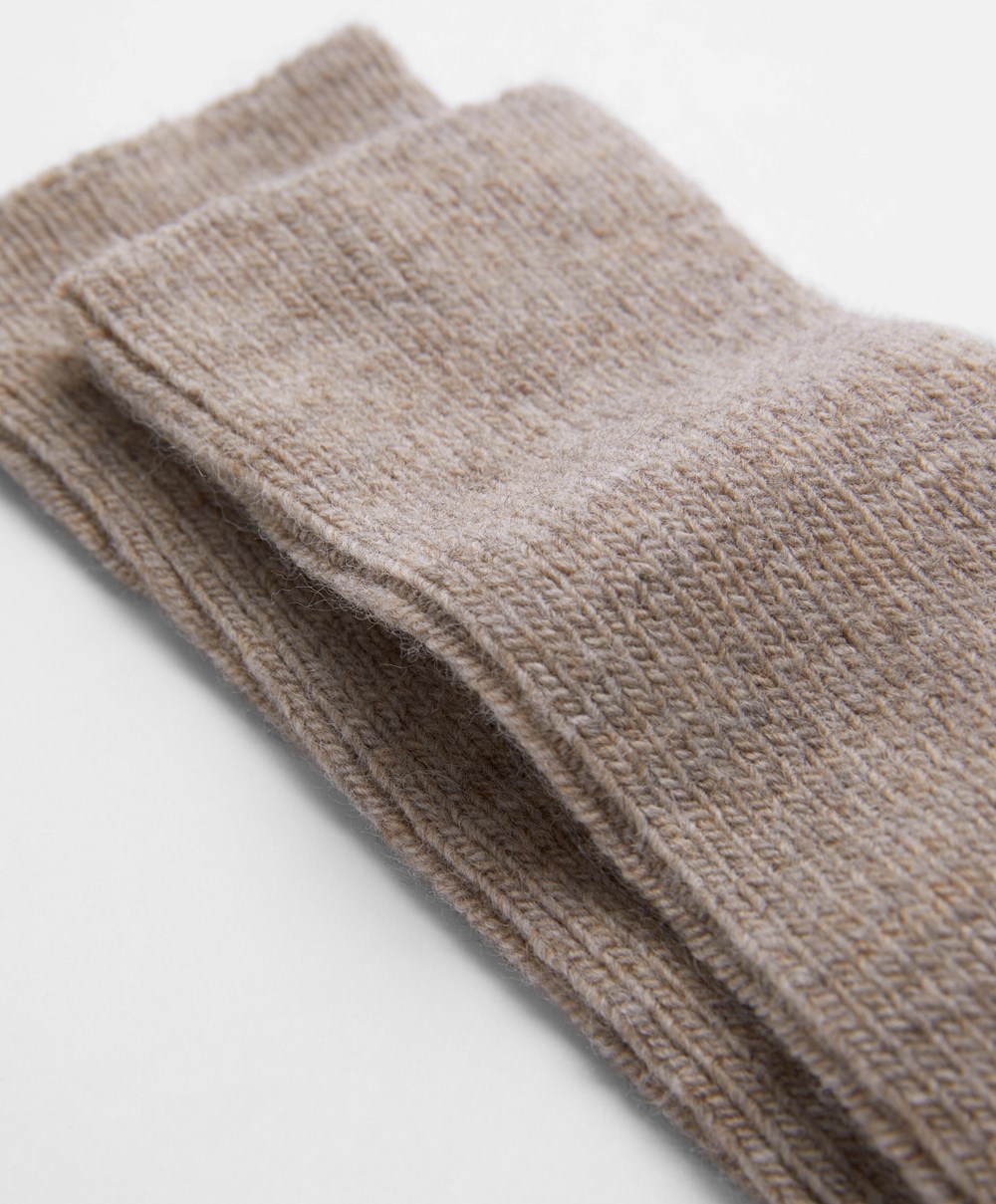 Oysho Alpaca Classic Socks Mink | XGSN51980