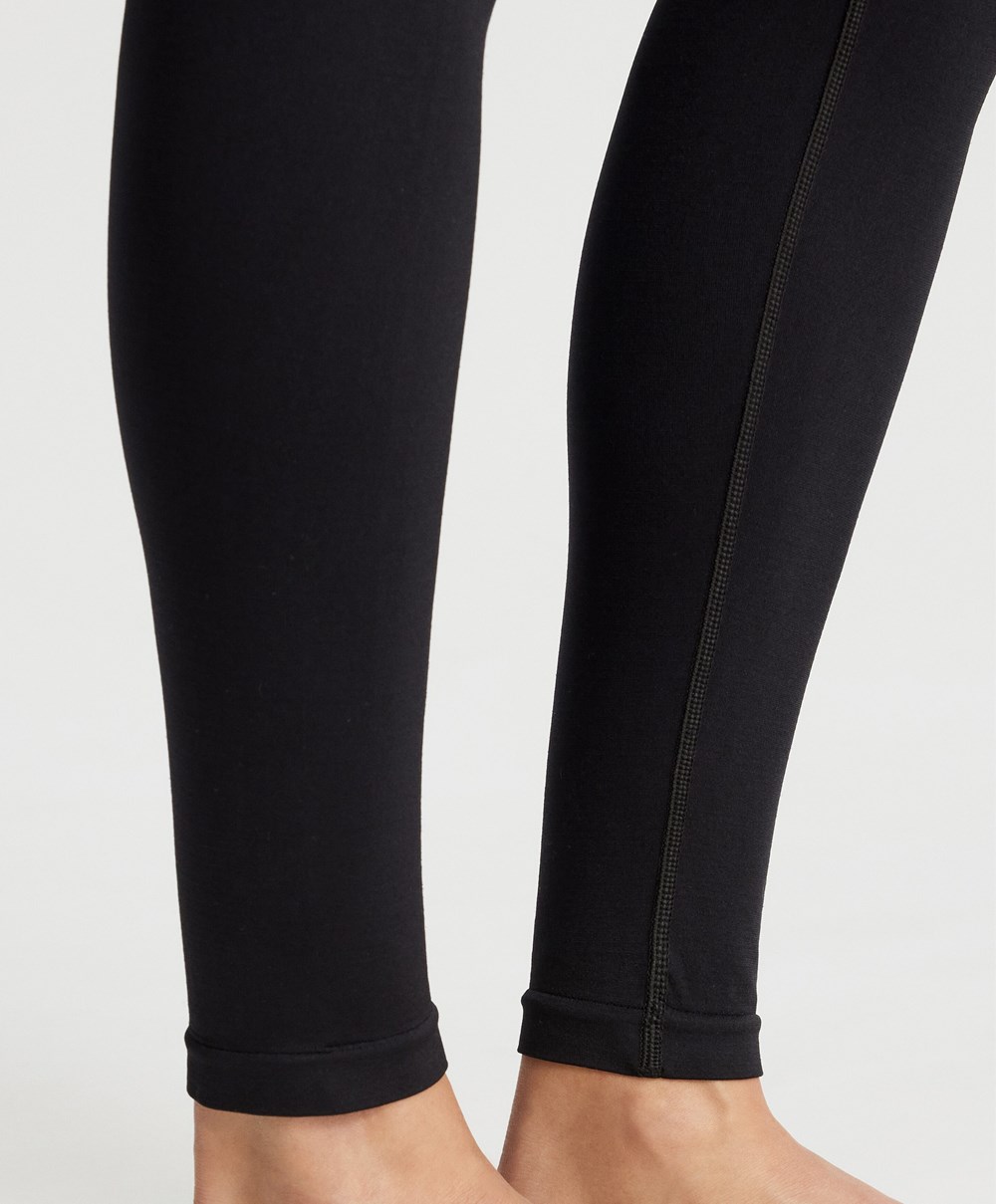 Oysho Base Layer Seamless 65cm Leggings Svarte | GQWP17648