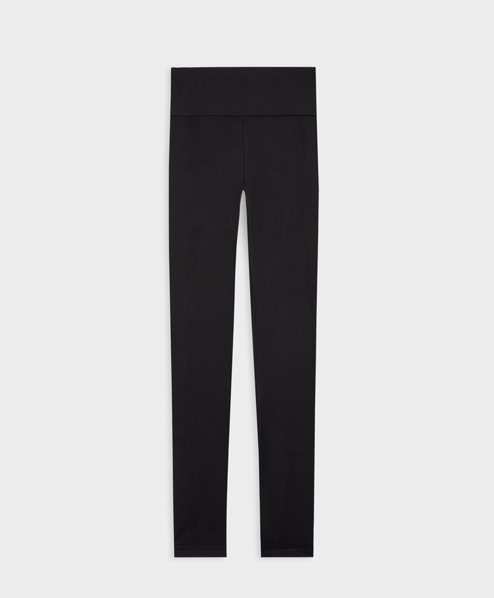 Oysho Base Layer Seamless 65cm Leggings Svarte | GQWP17648