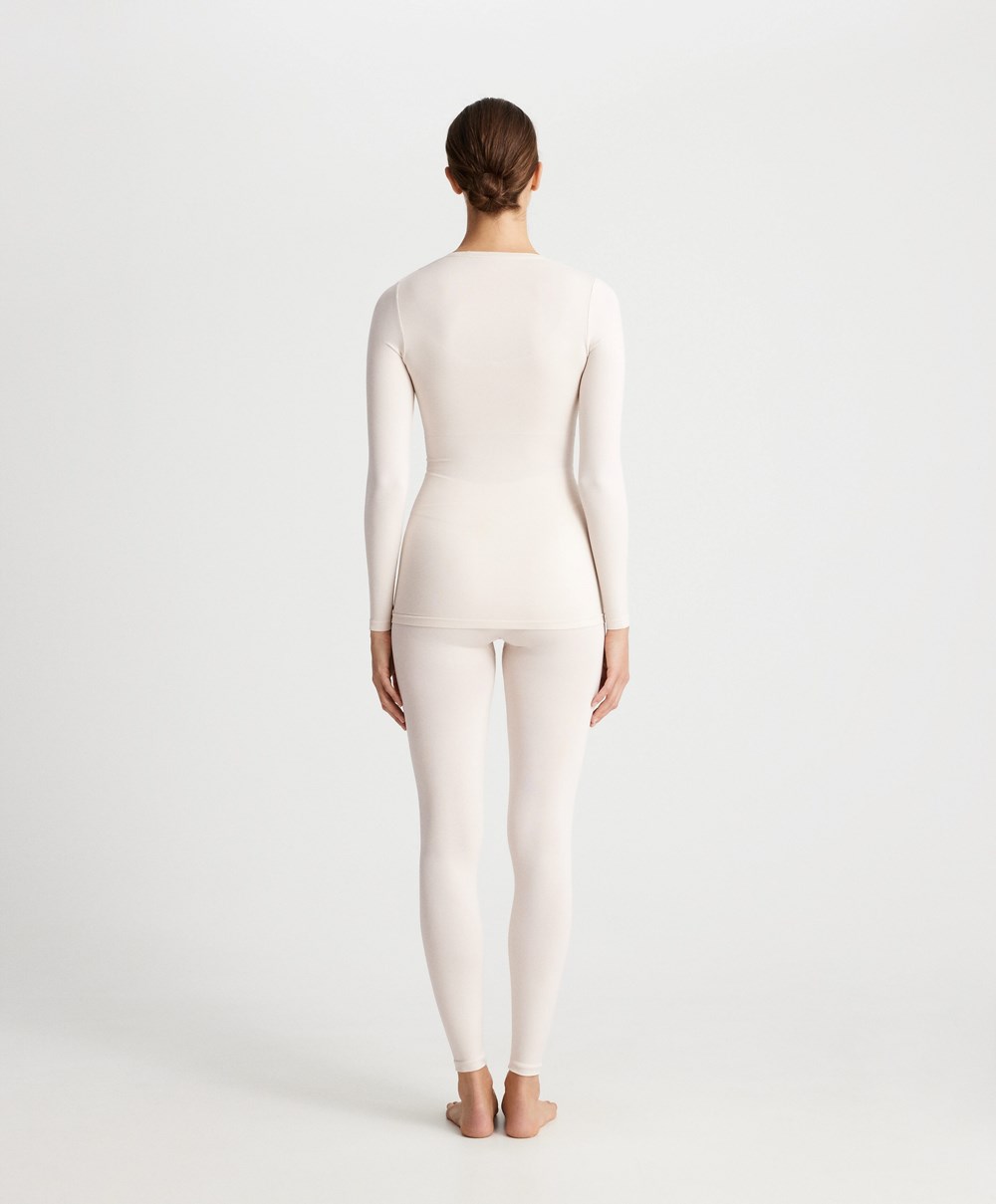 Oysho Base Layer Seamless 65cm Leggings Marble | MOXD03725