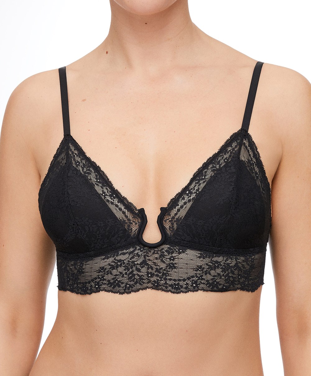 Oysho Blonder Bralette Svarte | WIGC94126