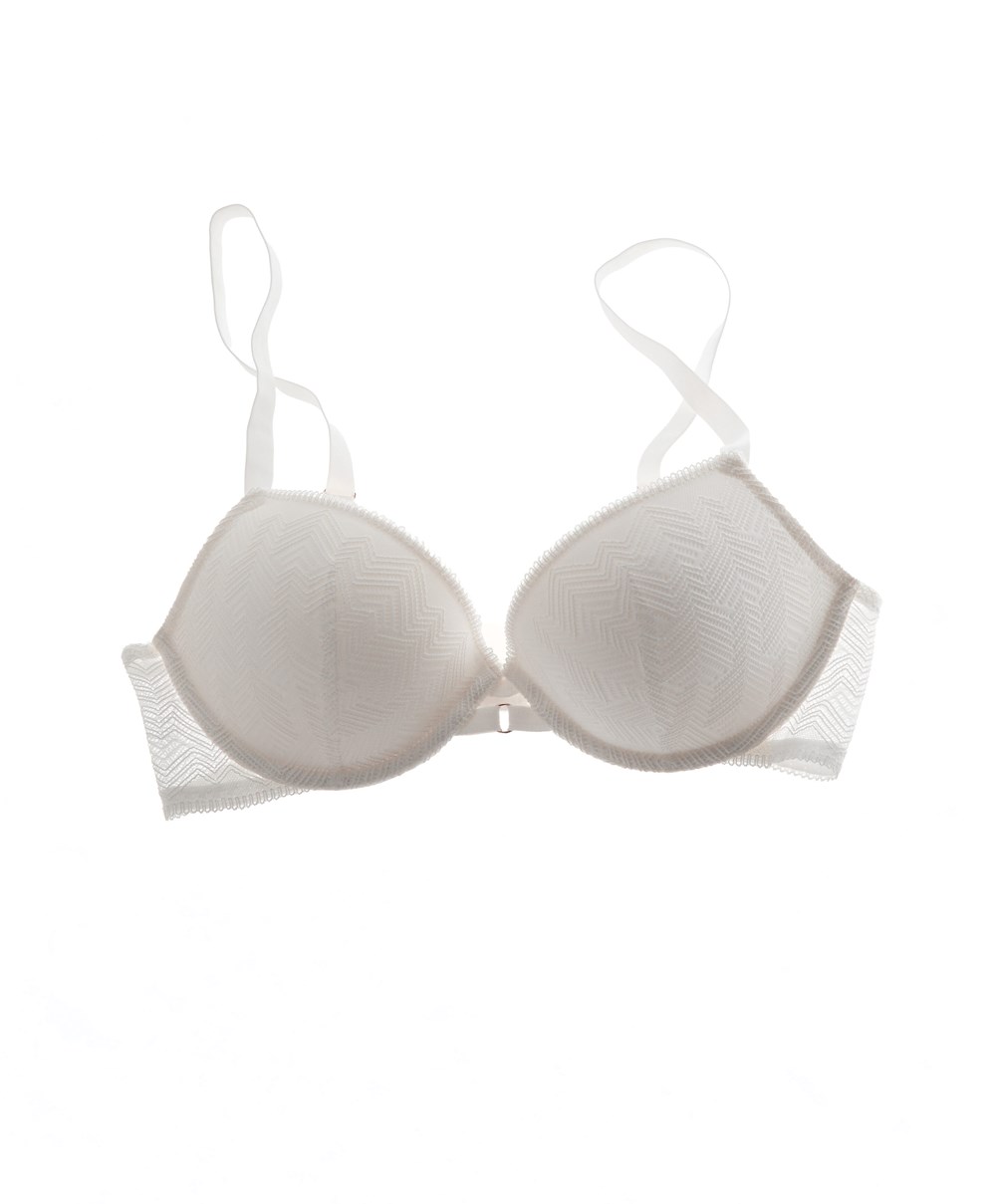 Oysho Blonder Classic Push-up Bra Pale Ecru | WVJD92165