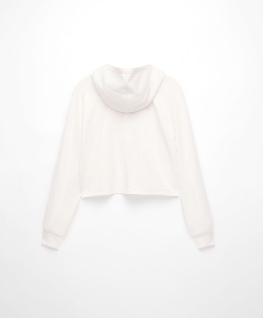 Oysho Blonder-up Modal Sweatshirt Cream-white | FZOK79358