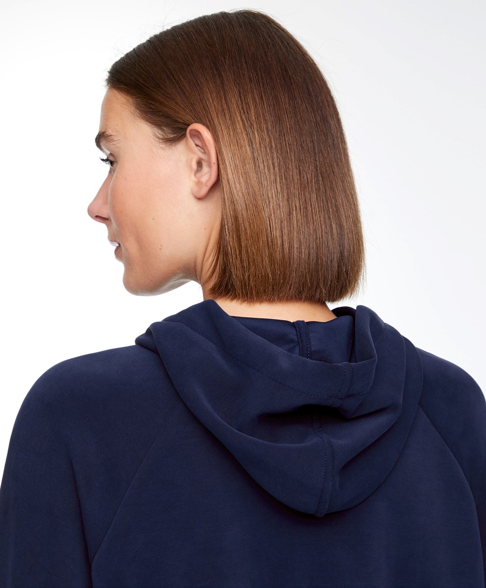 Oysho Blonder-up Modal Sweatshirt Marineblå Blå | OJTU34980