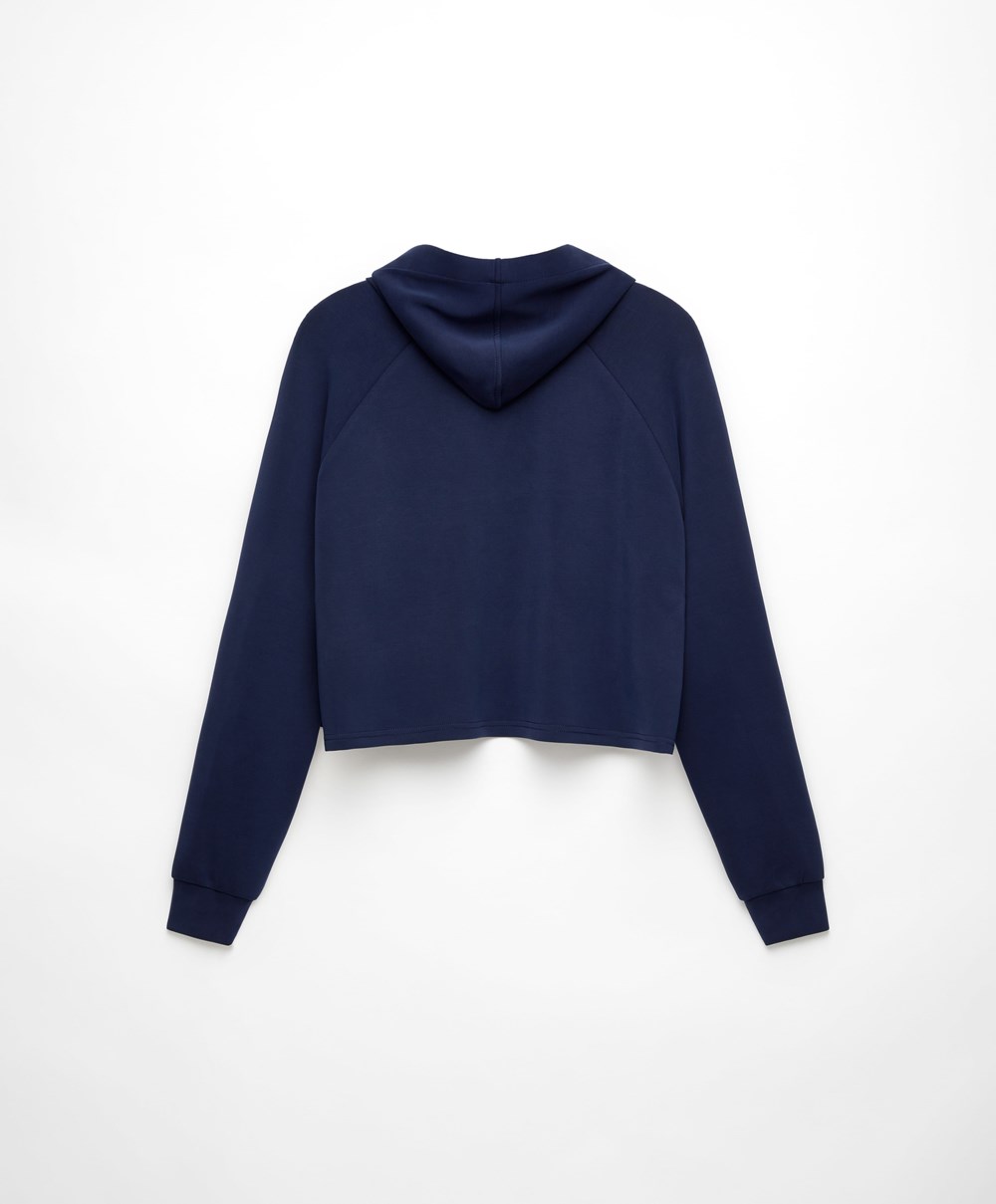 Oysho Blonder-up Modal Sweatshirt Marineblå Blå | OJTU34980