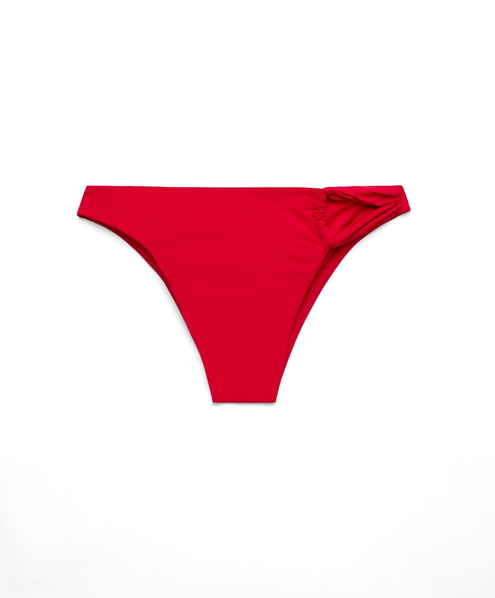 Oysho Brazilian Bikini Bottoms Rød | ETDS67913