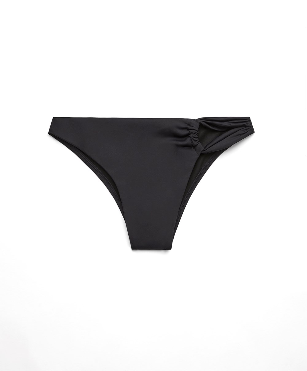 Oysho Brazilian Bikini Bottoms Svarte | QEUM35248