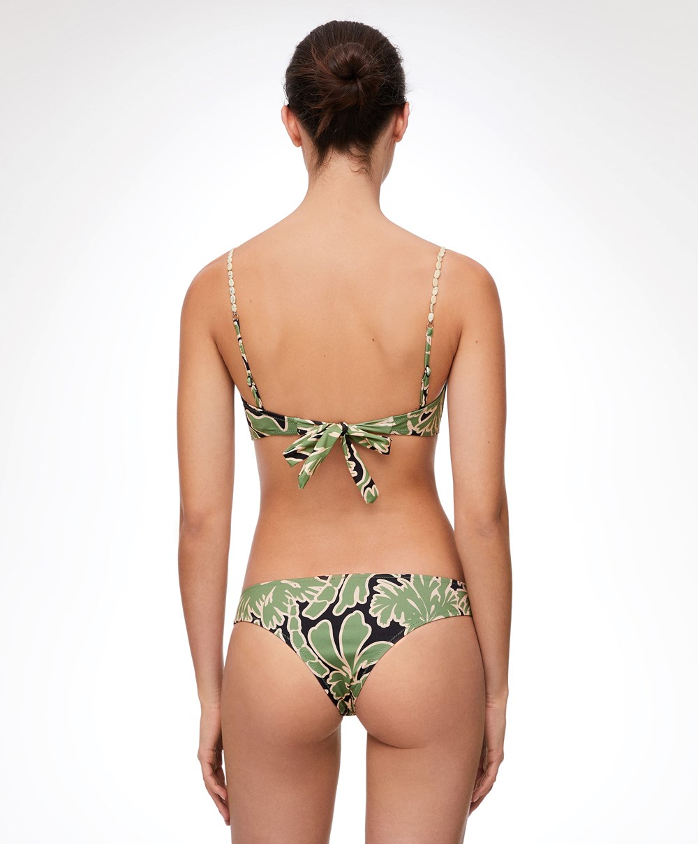 Oysho Brazilian Bikini Briefs Grønn | FLVW46083