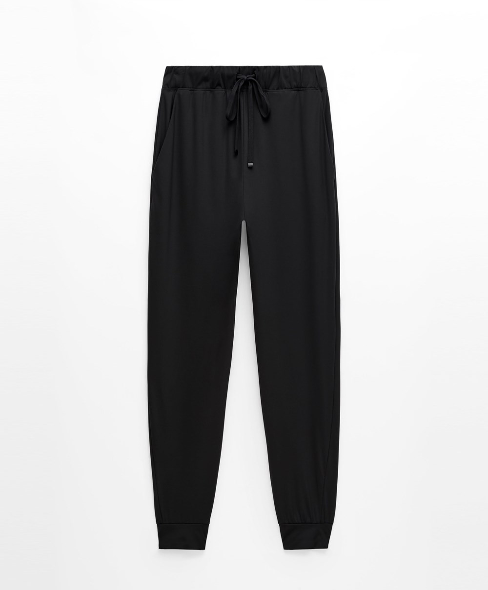 Oysho Classic Light Touch Joggers Svarte | XMIT56738