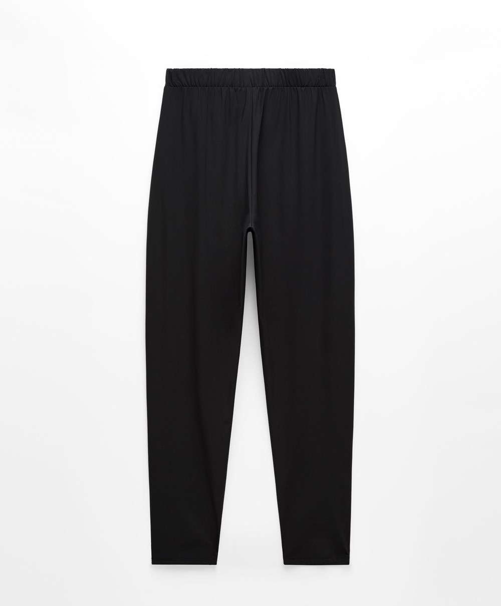 Oysho Clean Light Touch Joggers Svarte | ULOE10826