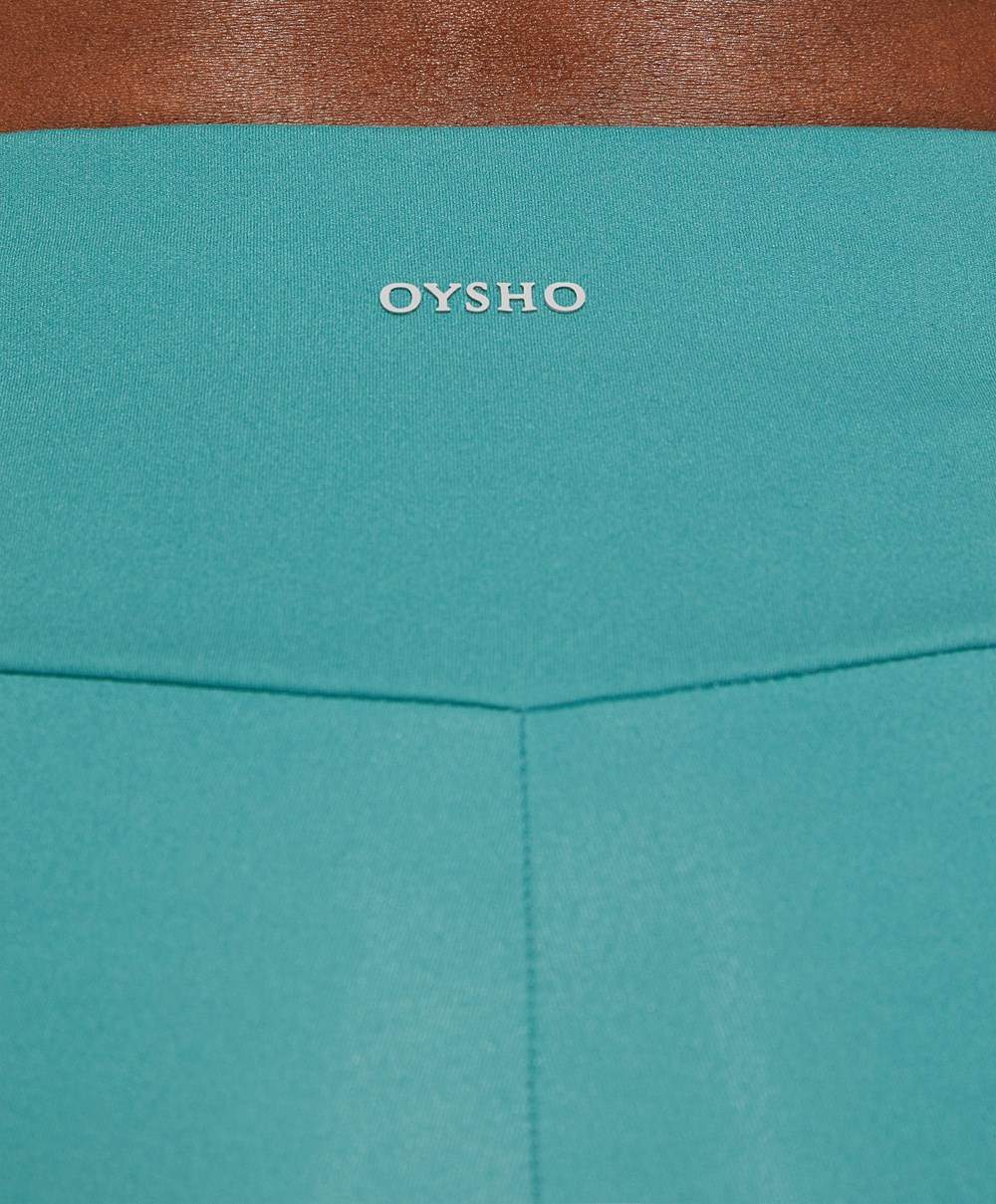 Oysho Comfortlux High-rise 10cm Hot Pants Turkis | DVJW07894