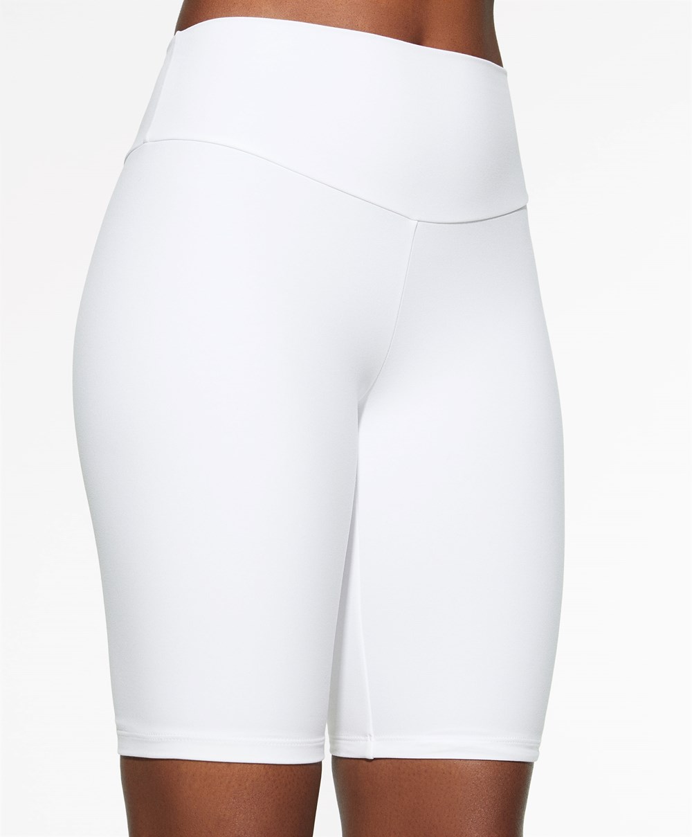 Oysho Comfortlux High-rise 25cm Cycle Leggings Hvite | KDFB84375