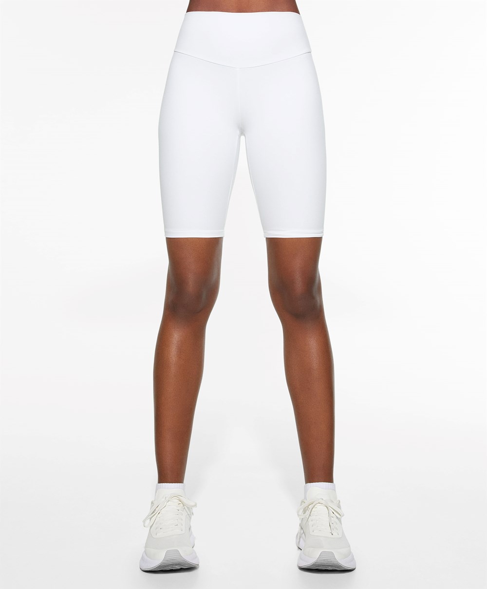 Oysho Comfortlux High-rise 25cm Cycle Leggings Hvite | KDFB84375