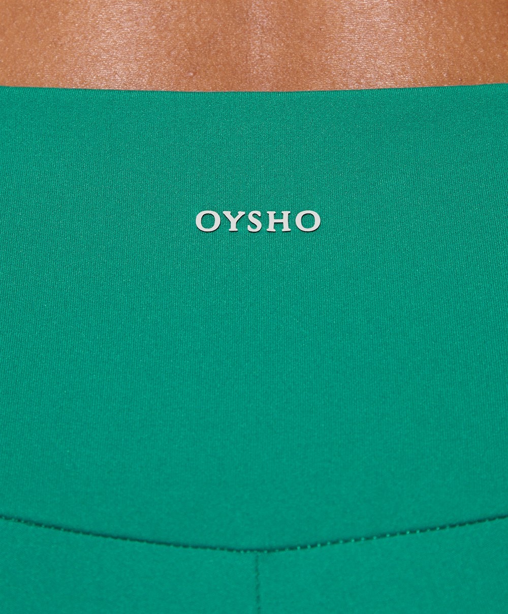 Oysho Comfortlux High-rise 25cm Cycle Leggings Grønn | LONF56873