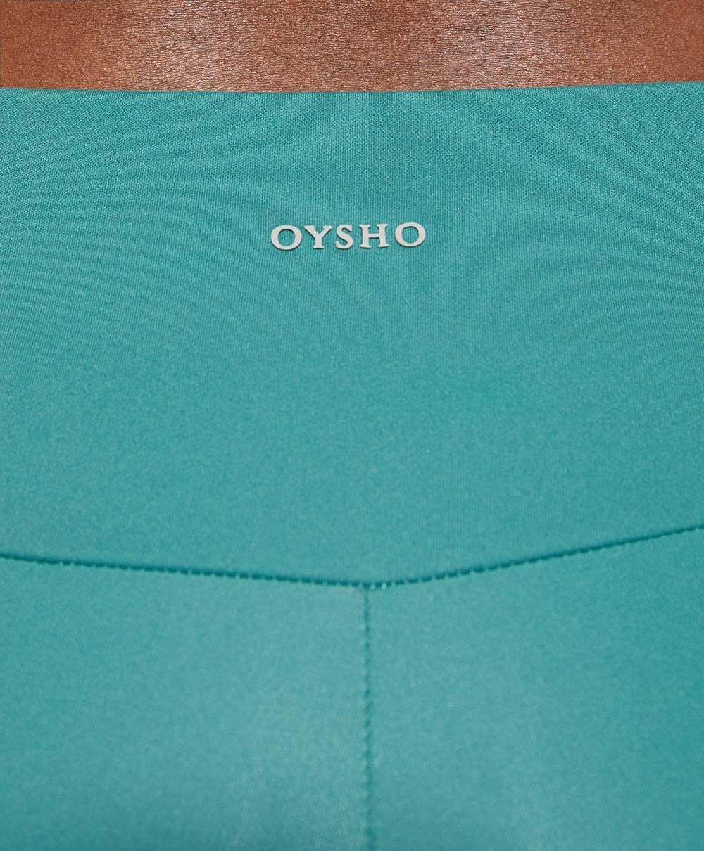 Oysho Comfortlux High-rise 25cm Cycle Leggings Turkis | PYXL32584