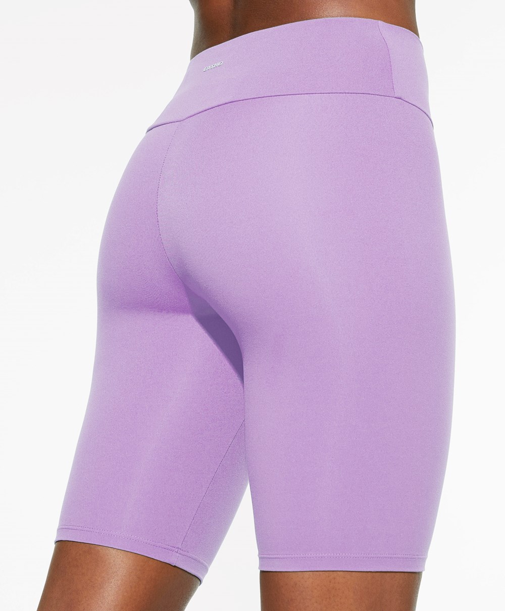 Oysho Comfortlux High-rise 25cm Cycle Leggings Mauve | SUFH56079