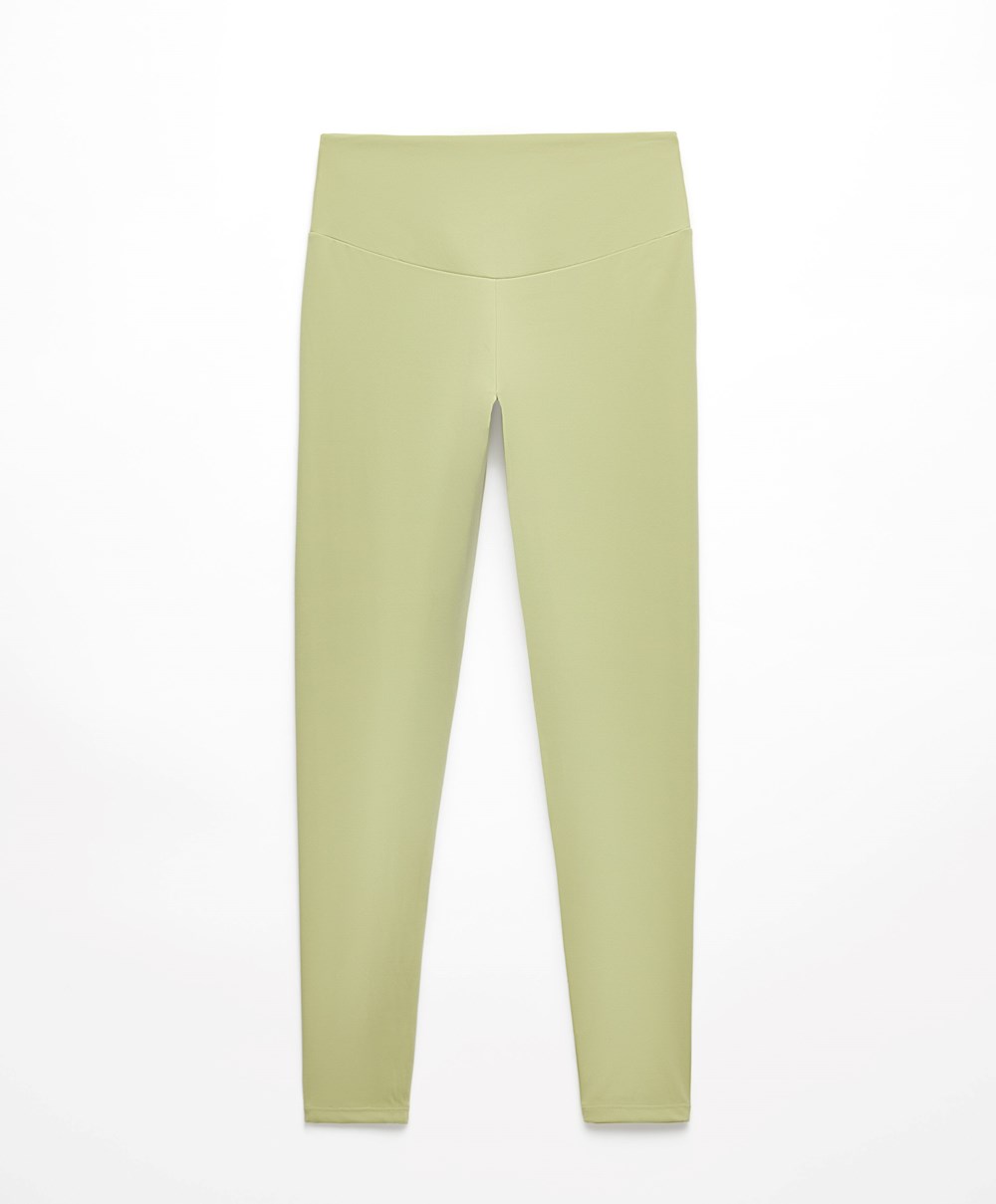 Oysho Comfortlux High-rise Ankle-length Leggings Grønn | HKIV06952