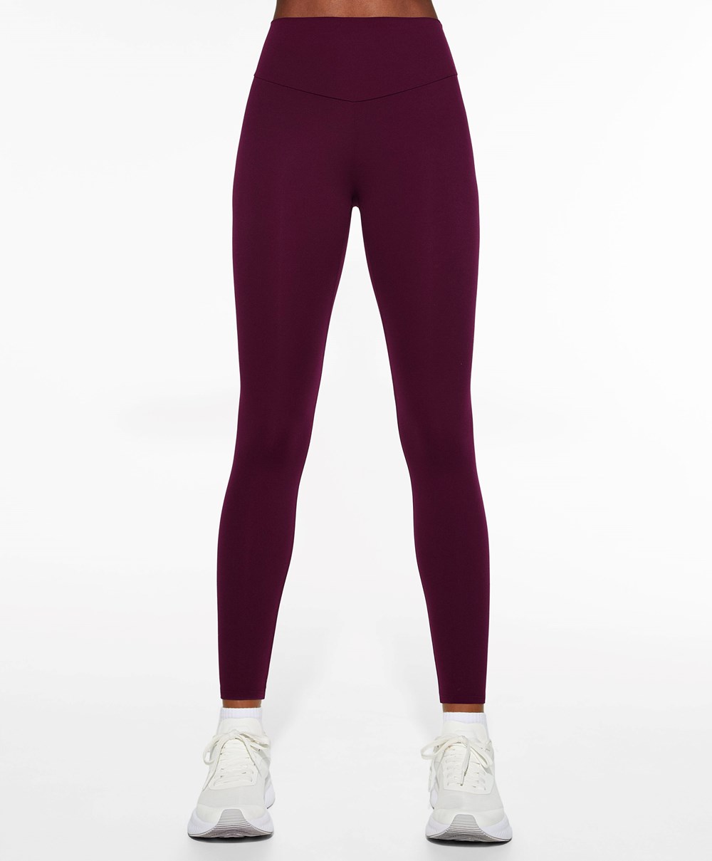 Oysho Comfortlux High-rise Ankle-length Leggings Lilla | LHVJ74698