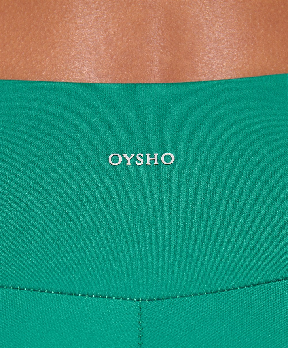 Oysho Comfortlux High-rise Ankle-length Leggings Grønn | MKPV95830