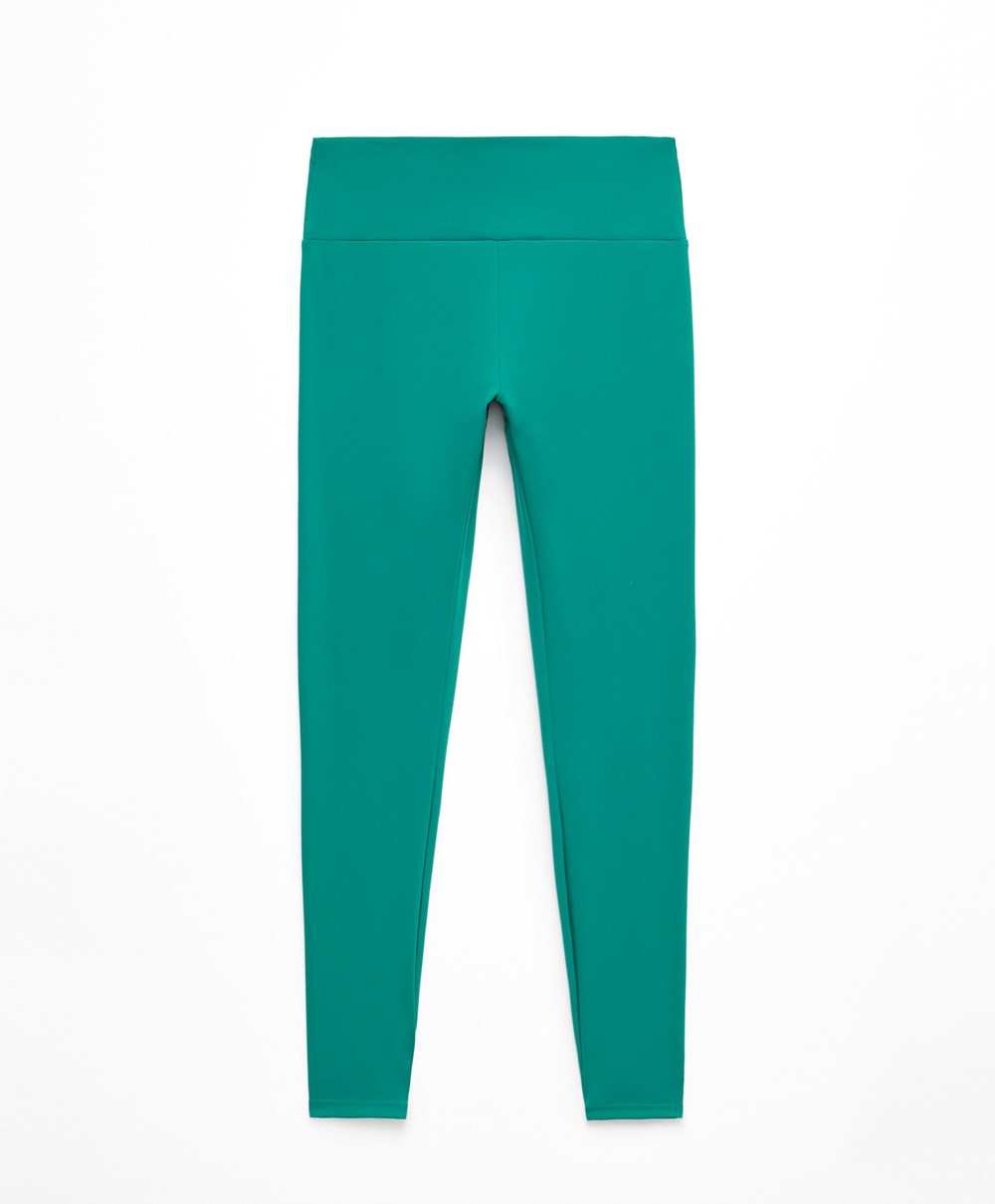 Oysho Comfortlux High-rise Ankle-length Leggings Grønn | MKPV95830