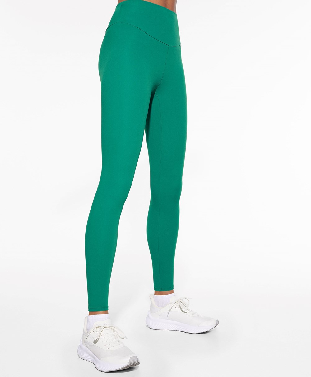 Oysho Comfortlux High-rise Ankle-length Leggings Grønn | MKPV95830