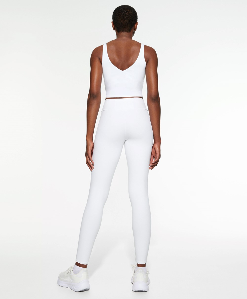 Oysho Comfortlux Strappy Top Hvite | KYHR45368