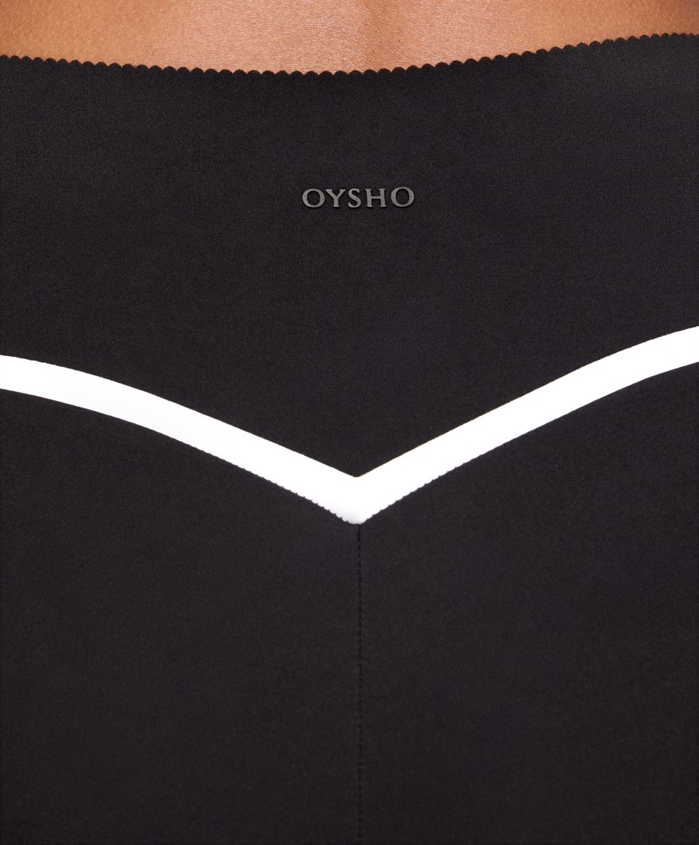 Oysho Compressive Jogge Leggings Svarte | JONC64531