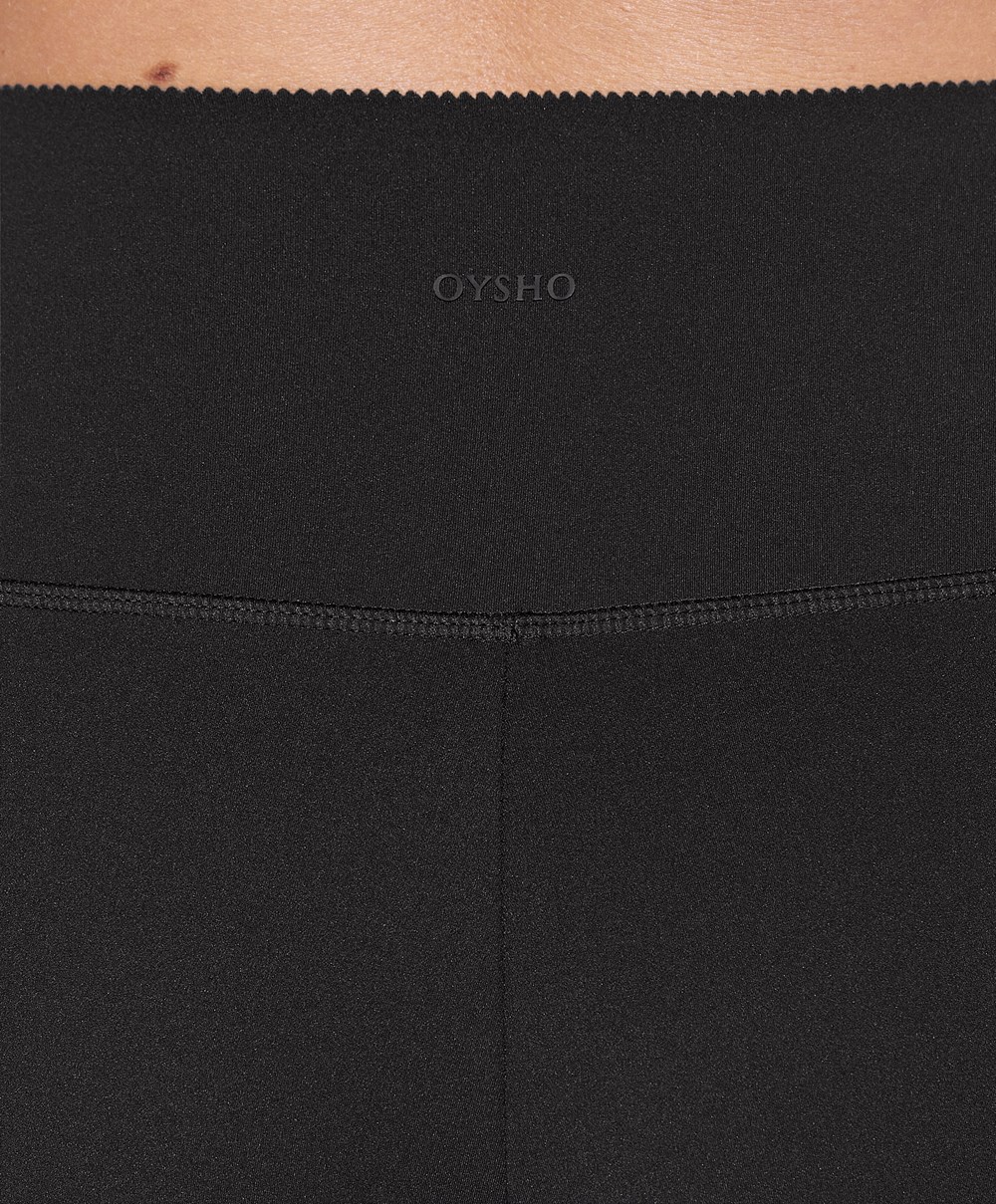 Oysho Compressive Joggers Svarte | MXZL16024