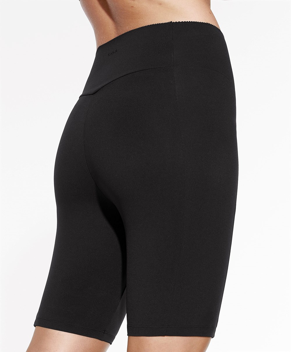 Oysho Compressive Pocket 20cm Cycle Leggings Svarte | XZWJ03187