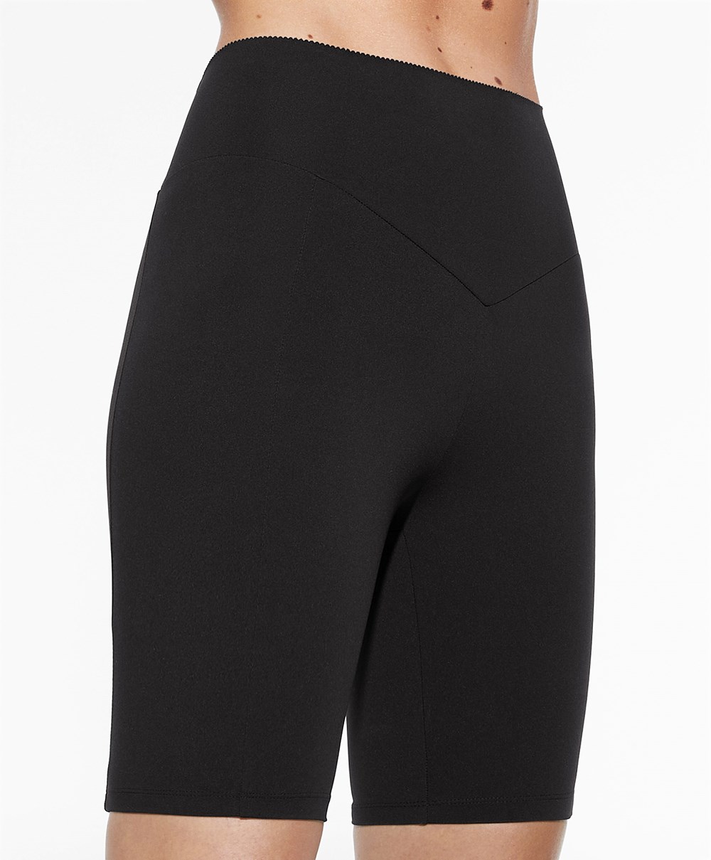 Oysho Compressive Pocket 20cm Cycle Leggings Svarte | XZWJ03187