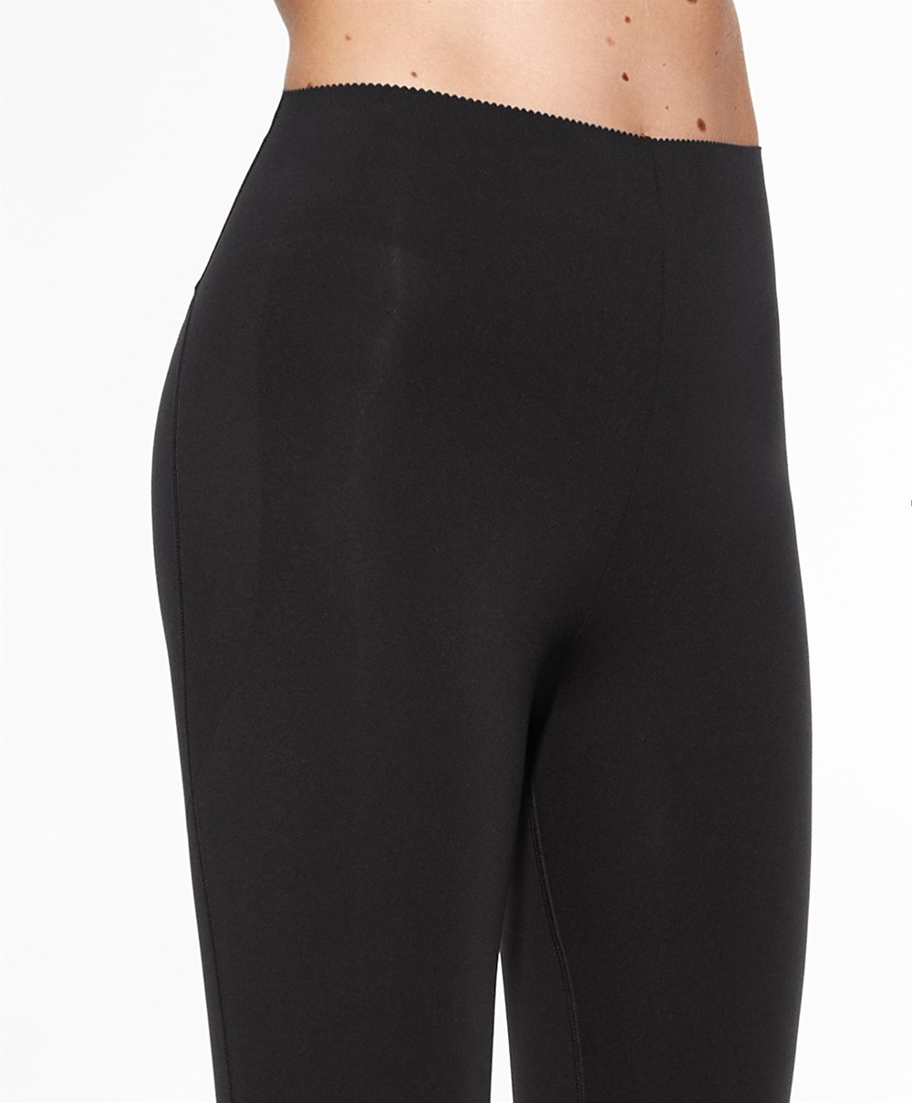 Oysho Compressive Raise Up 65cm Ankle-length Leggings Svarte | ZNJL13678