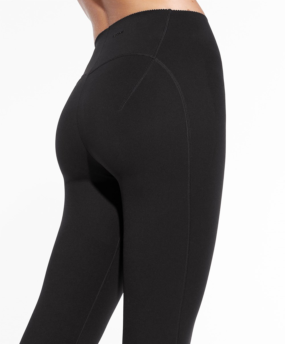 Oysho Compressive Raise Up 65cm Ankle-length Leggings Svarte | ZNJL13678