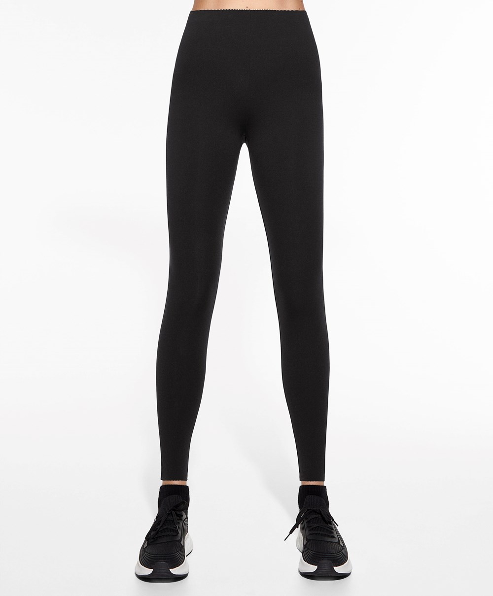 Oysho Compressive Raise Up 65cm Ankle-length Leggings Svarte | ZNJL13678