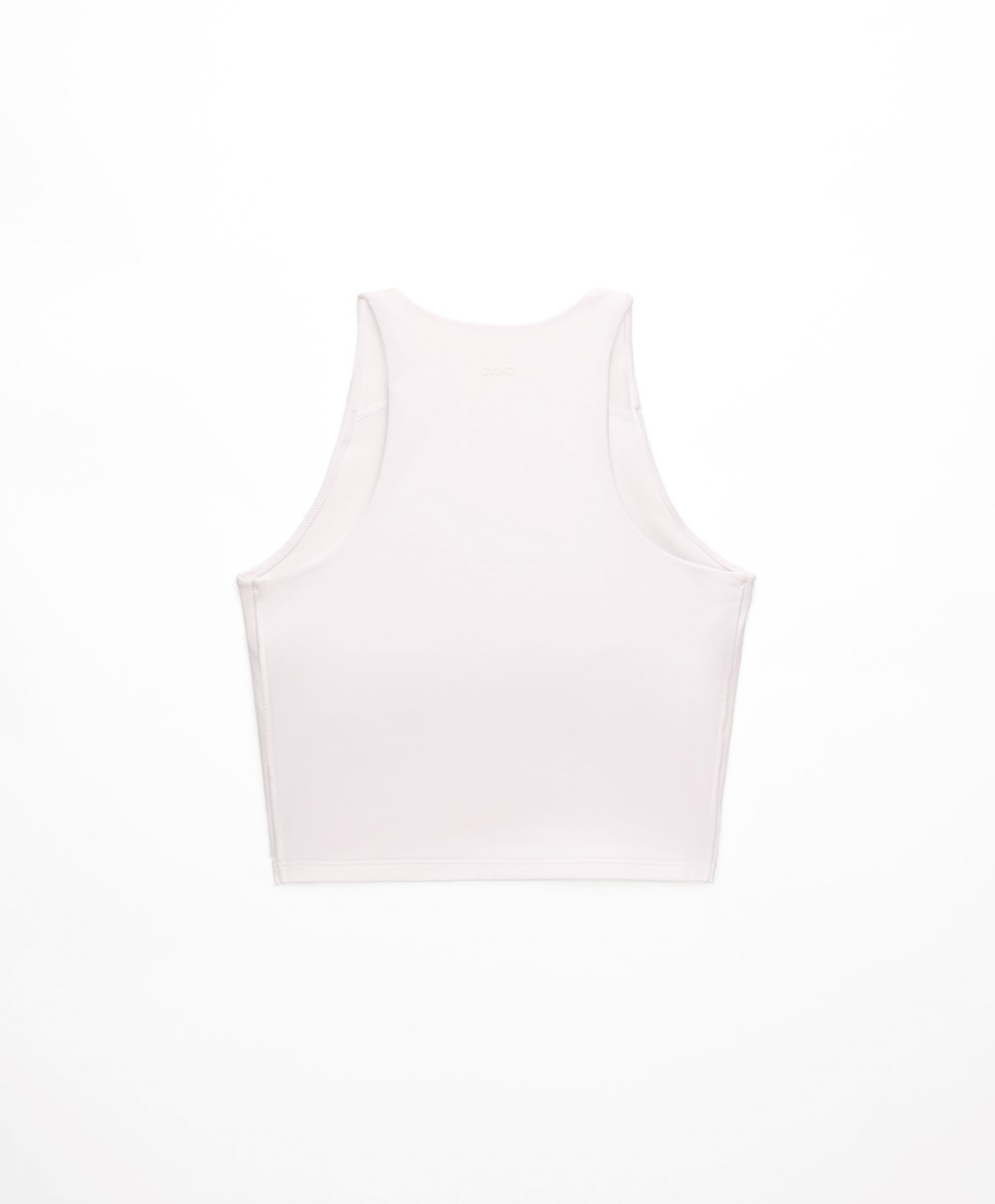 Oysho Compressive Tank Top Hvite | WQHS04287