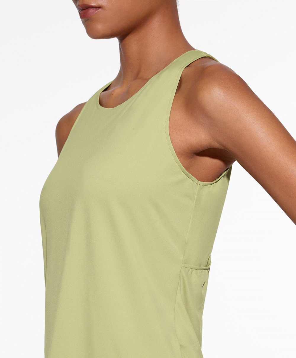 Oysho Cross-back Comfortlux T-shirt Grønn | QJZT82750