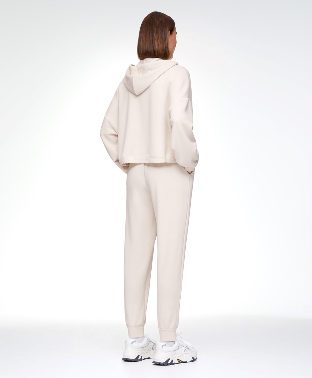 Oysho Ecru Modal Tracksuit Stone | VJZW17826