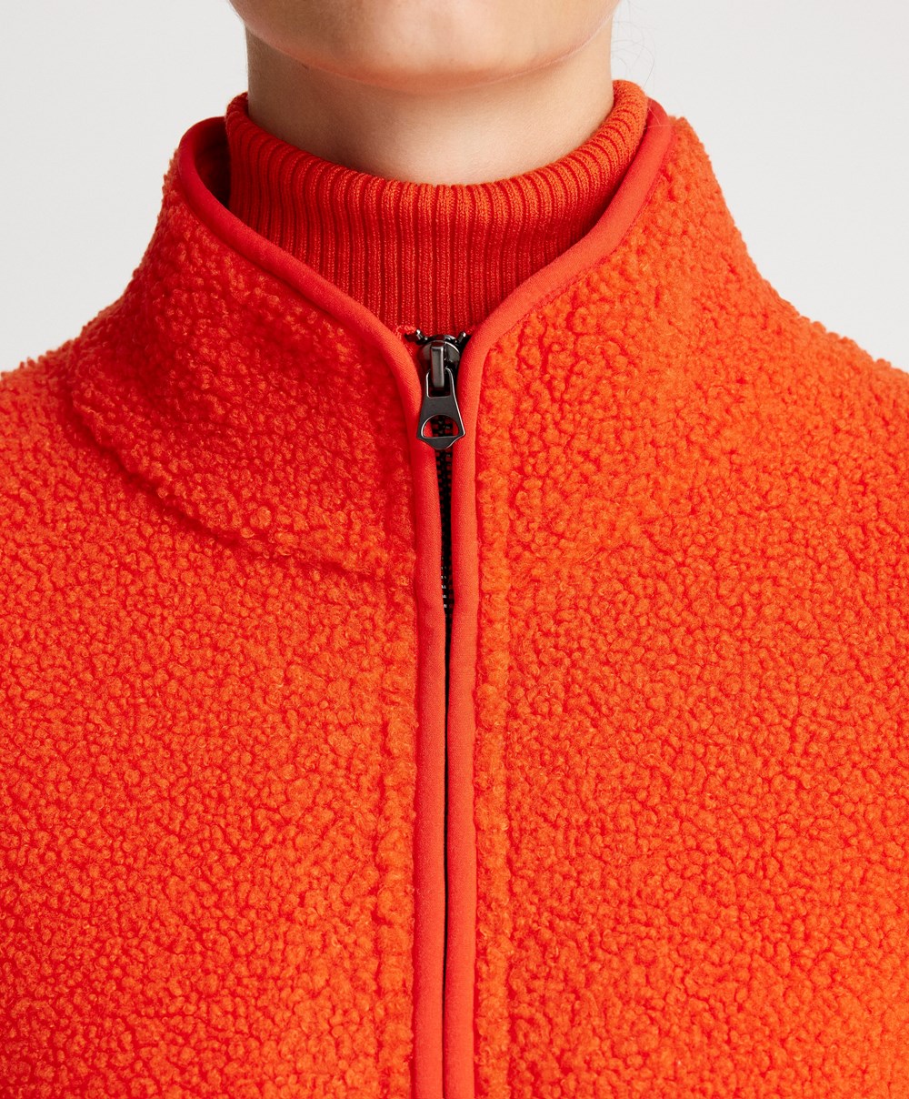 Oysho Faux-shearling Sweatshirt Oransje | GYSI45618