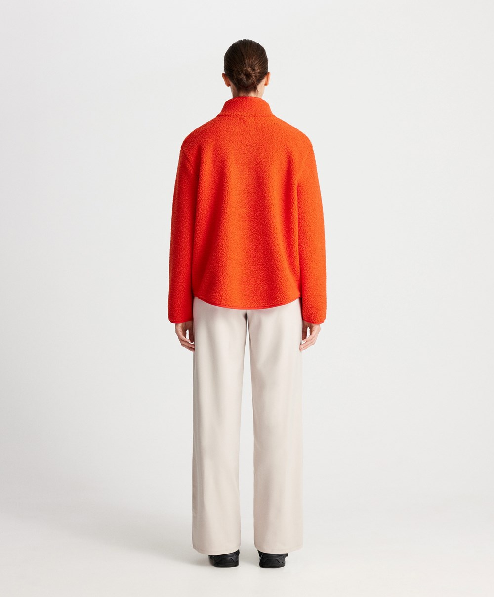 Oysho Faux-shearling Sweatshirt Oransje | GYSI45618