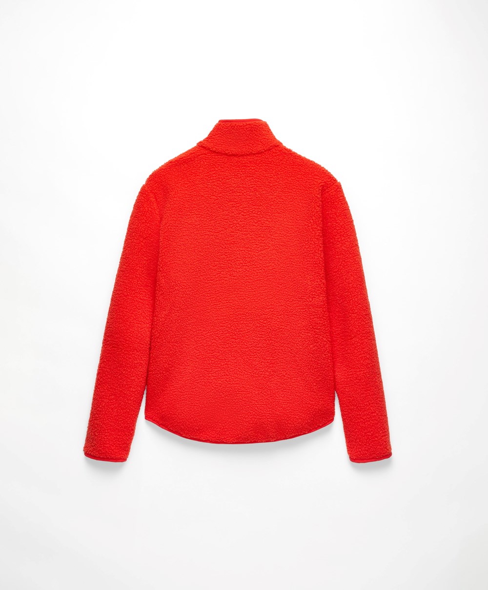 Oysho Faux-shearling Sweatshirt Oransje | GYSI45618