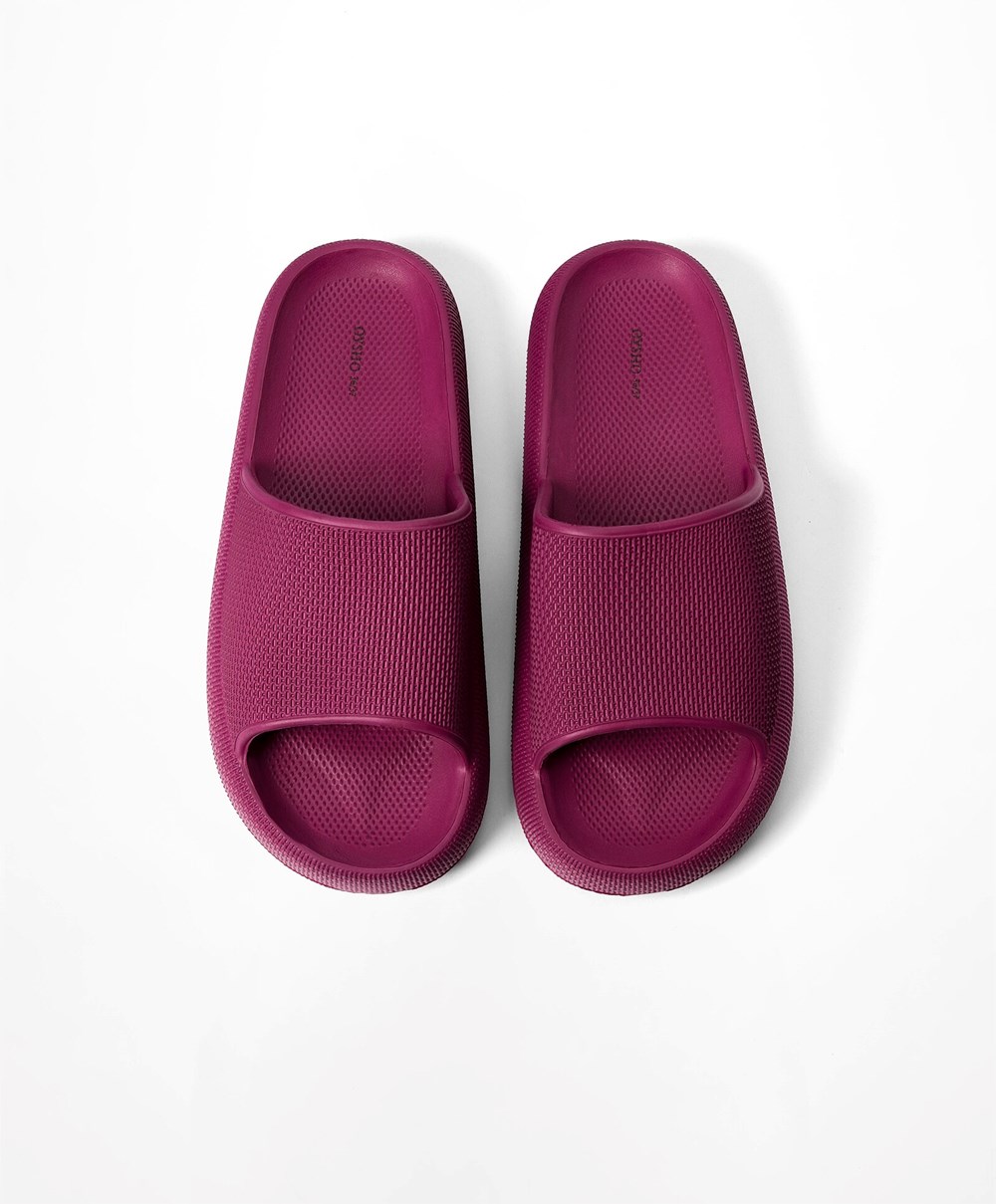 Oysho Flatform Sandals Lilla | APJY90136