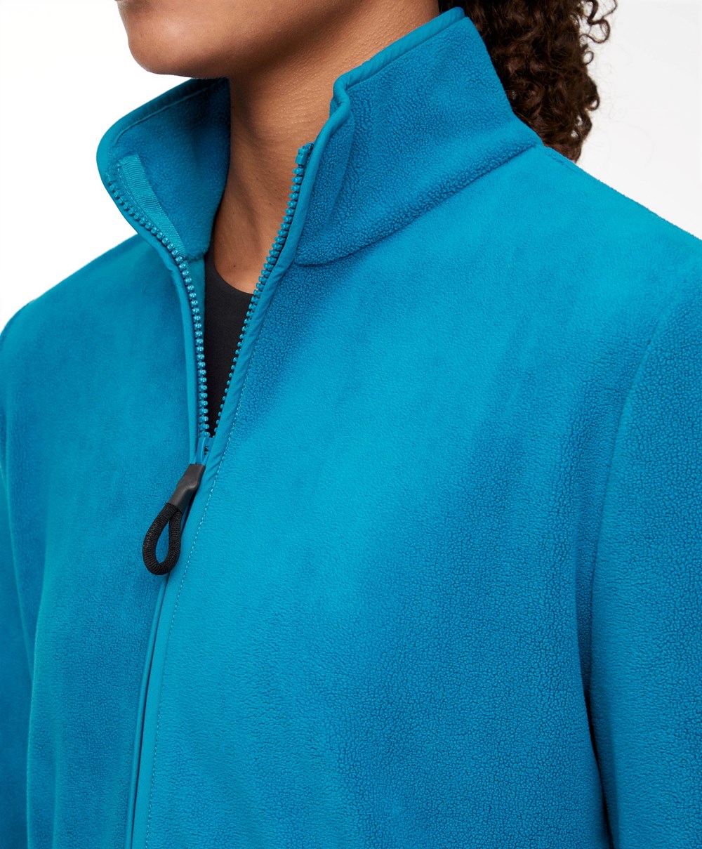 Oysho Fleece Jacket Kongeblå Blå | JIZY57146